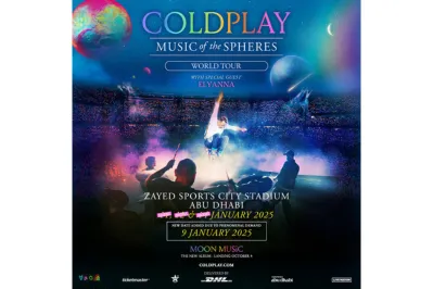 Coldplay Fever Takes Over as the Band Announce Fourth Concert on January 9th in Abu Dhabi