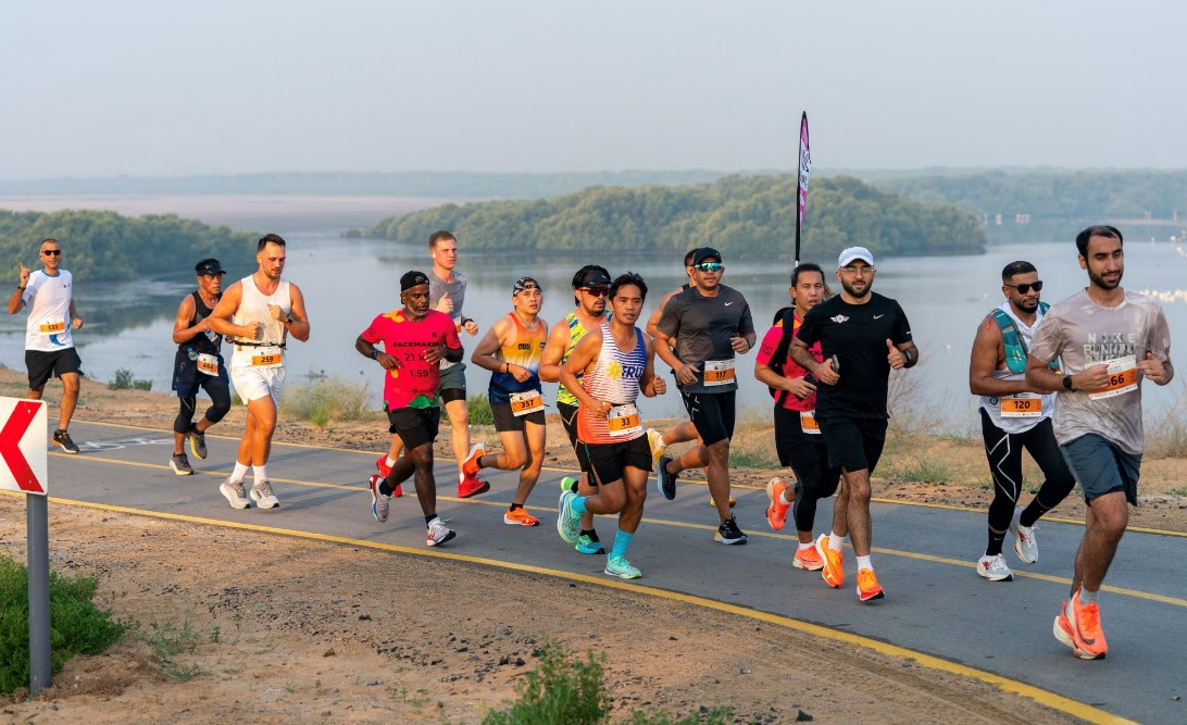 Ajman Tourism Organized Ajman Half Marathon at Ajman Safia Park
